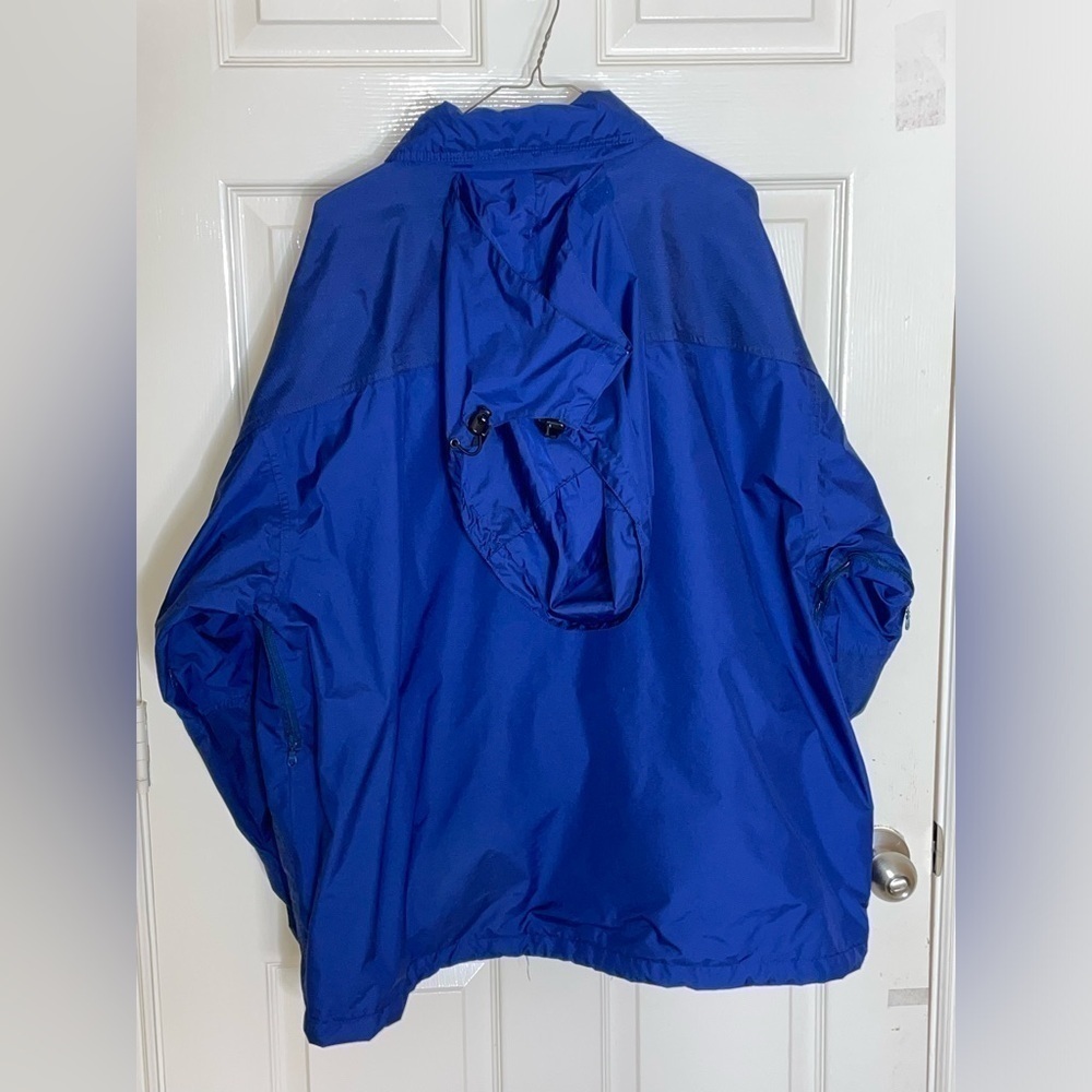 Pepsi Cola Jacket Adult XLarge Navy Full Zip Hooded Lined Aramark Uniform Coat - Picture 9 of 12